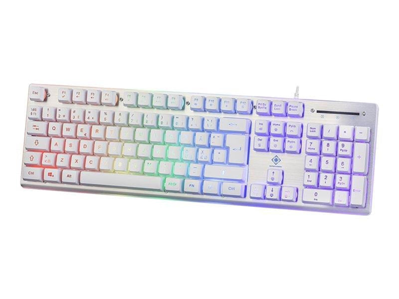 Deltaco GAMING WK75 - Gaming Tastaturen - Nordisch - Weiss