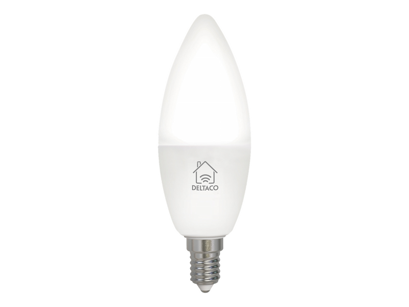 Deltaco SMART HOME LED light E14 WiFI 4.5W 2700K-6500K dimmable