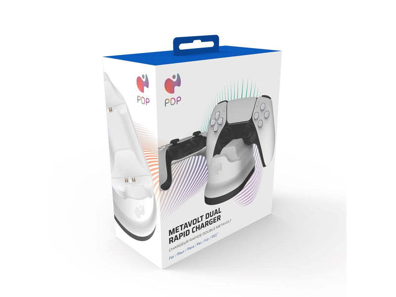 PDP Metavolt Dual Charger - White - Wired - Sony PlayStation 5