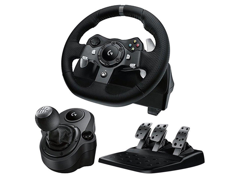Logitech G920 Driving Force + Driving Force Shifter Bundle - Wireless Wheel, gamepad and pedals set - Microsoft Xbox One
