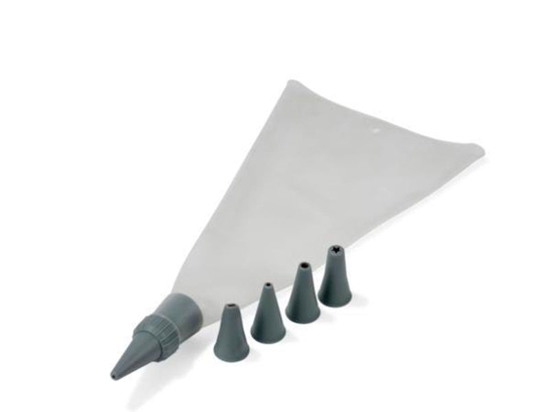 Funktion Piping bag 5 nozzles grey