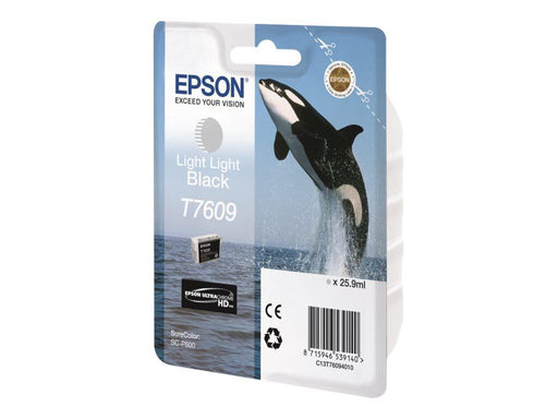 Epson Original T7609 Druckerpatrone Light Light Black 25,9ml (C13T76094010)