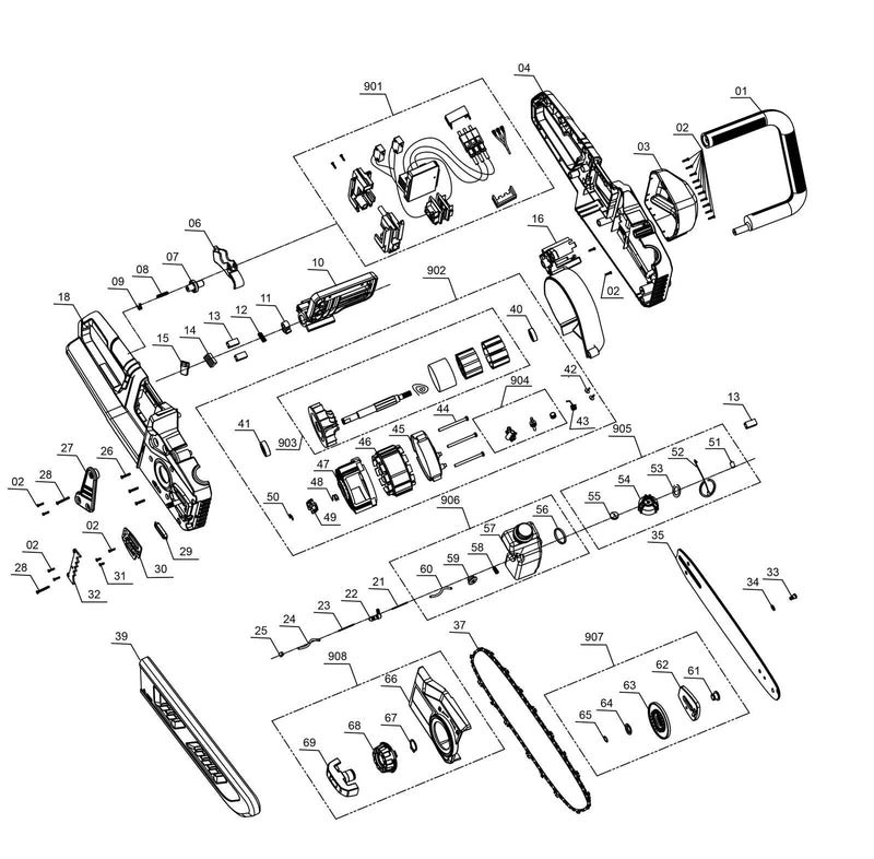 Einhell Akku-Kettensäge GP-LC 36/35 Li-Solo (4501780)