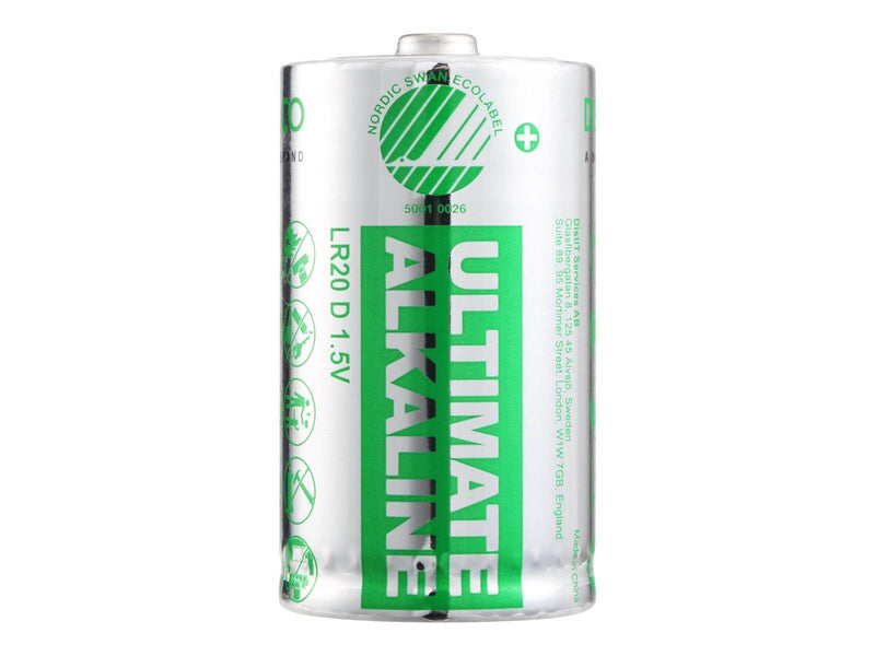 Deltaco Ultimate battery - Nordic Swan ecolabelled - 10 x D / LR20 - Alkaline