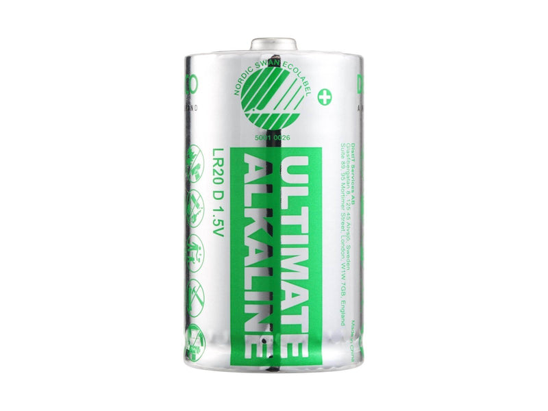 Deltaco Ultimate battery - Nordic Swan ecolabelled - 10 x D / LR20 - Alkaline