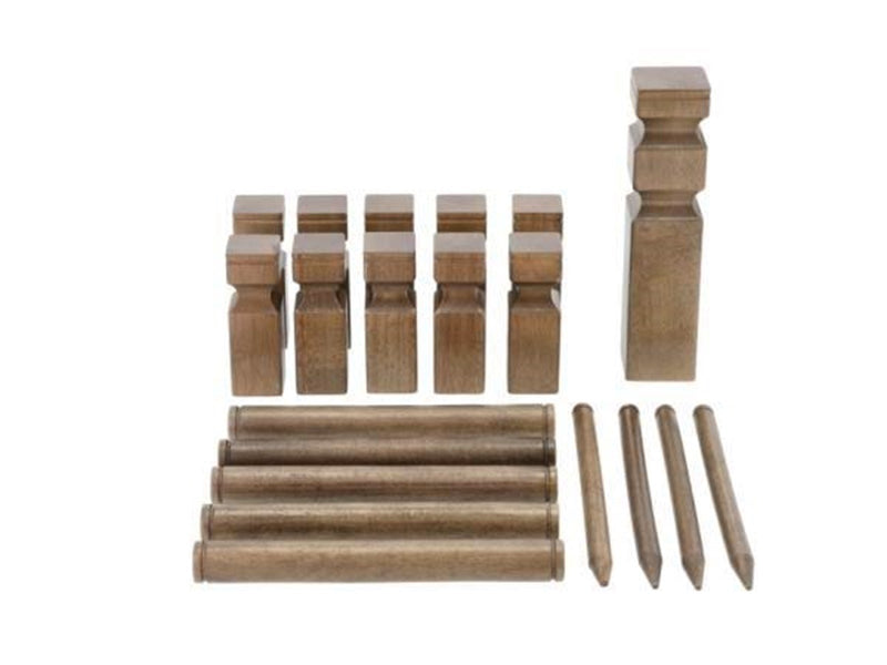 Kubb Grey/Brown Rubberwood