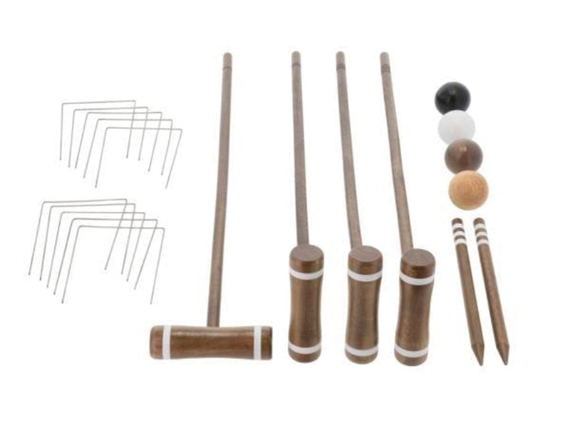 Croquet Grey/Brown Rubberwood