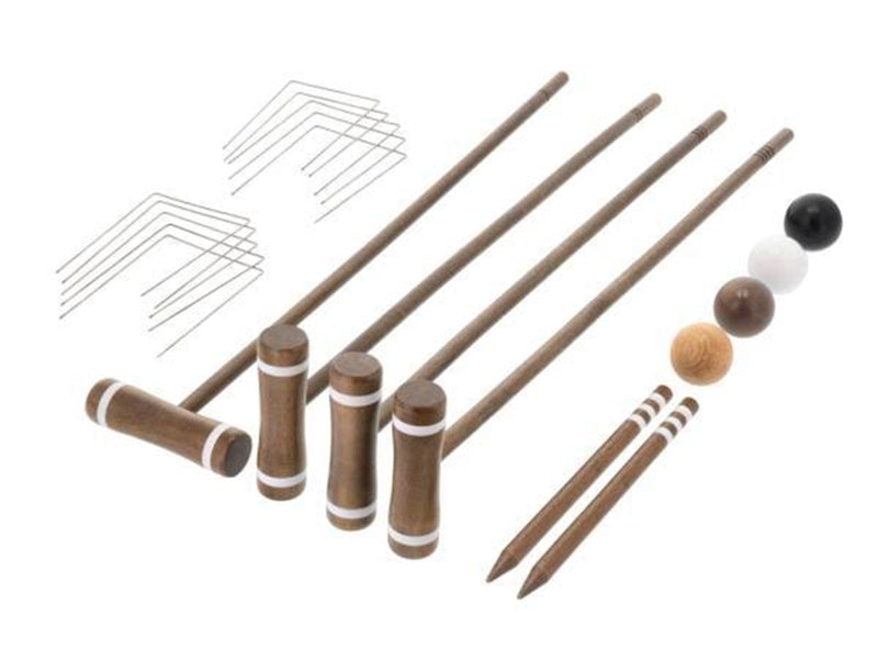 Croquet Grey/Brown Rubberwood