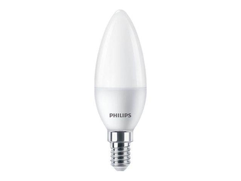 Philips LED-Lampe Candle 5W/840 (40W) Frosted 4-pack E14
