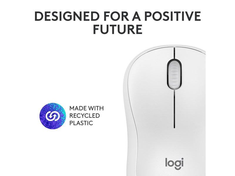 Logitech M240 Silent Bluetooth Mouse Off White - Maus (Weiß)