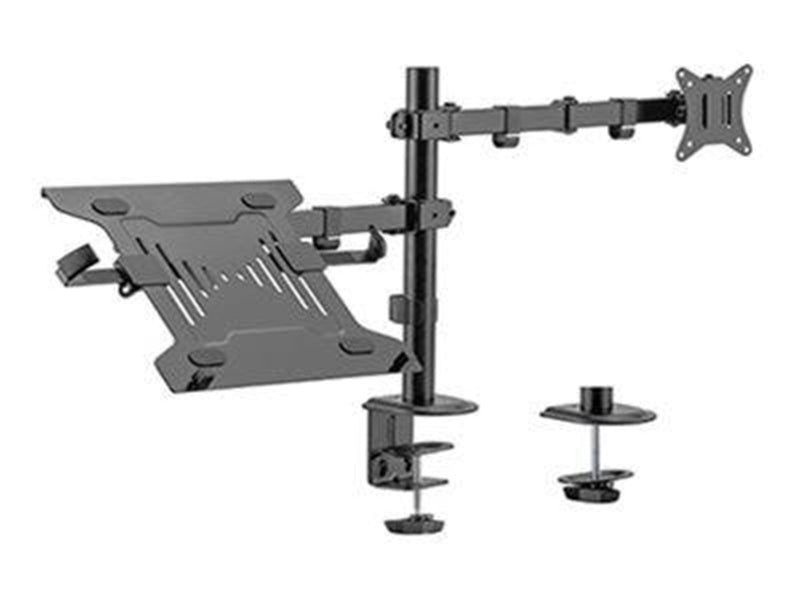 Gembird Monitor Arm & Notebook Tray - 1 x monitor 17"-32" & 1 x notebook 15.6"