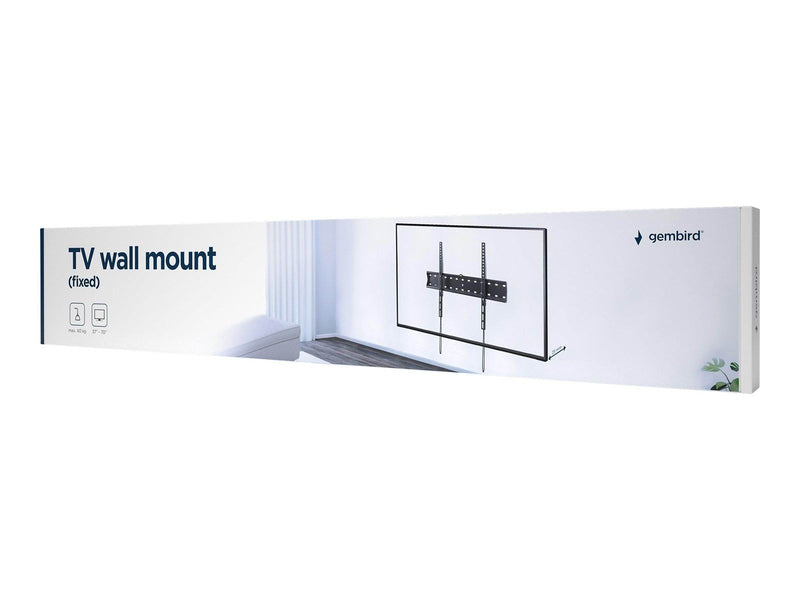 Gembird WM-70F-01 - mounting kit - fixed - for flat panel - 40 kg - fine texture black 40 kg 70" 200 x 200 mm
