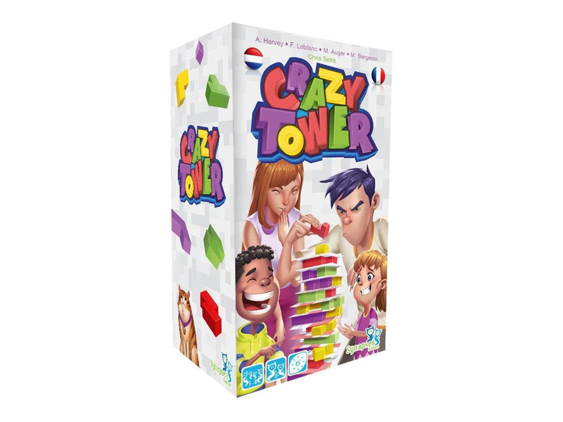 Asmodee Wooden Crazy Tower Stacking Tower