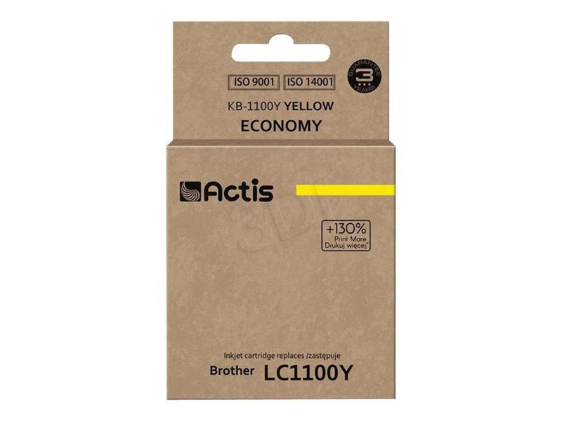 Actis KB-1100Y - yellow - ink cartridge (alternative for: Brother LC1100Y Brother LC980Y) - Tintenpatrone Gelb