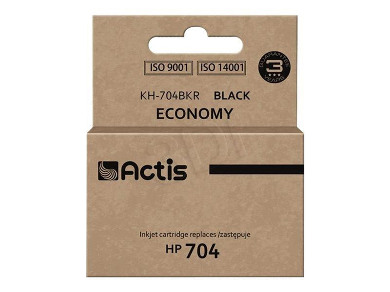 Actis standard KH-704BKR - black - remanufactured - ink cartridge (alternative for: HP 704 HP CN692AE) - Tintenpatrone Schwarz