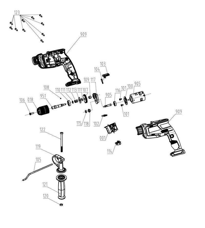 Einhell Akku-Schlagbohrmaschine TE-ID 18 Li - Solo (4513960)