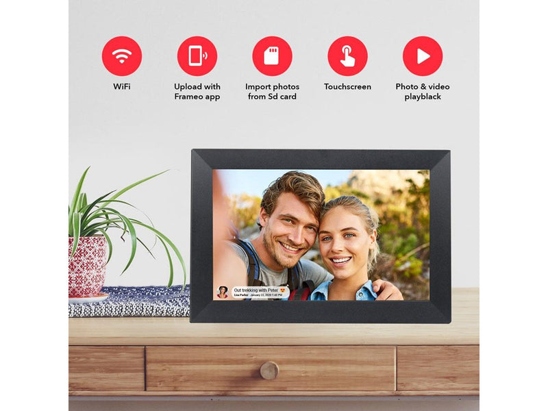 Lippa Frameo Digital Picture Frame 10" - Black