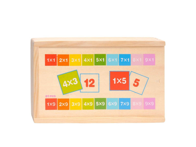 TOPBRIGHT Wooden Math Domino - Multiplication