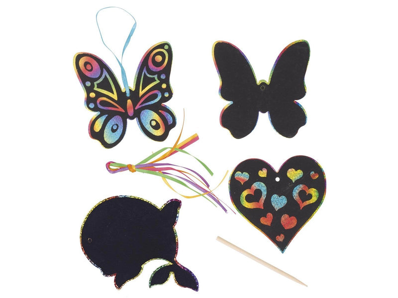 Goki Scratch Pendants Rainbow 6pcs.