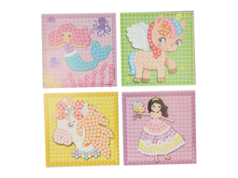 PlayMais Mosaic Cards Decorate Girls Set 24pcs.