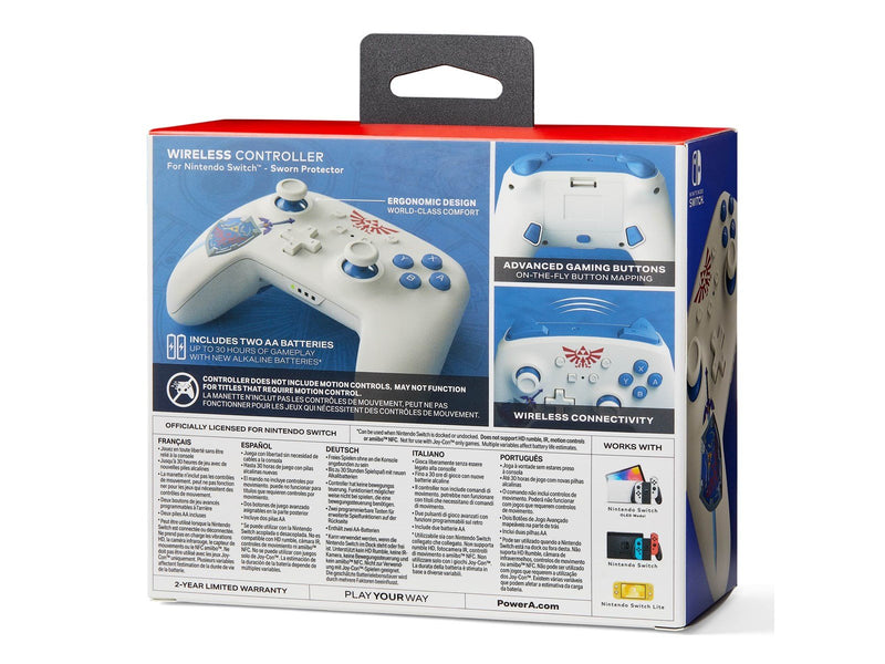 PowerA Wireless Controller for Nintendo Switch - Zelda Sworn Protector - Wireless Controller - Nintendo Switch