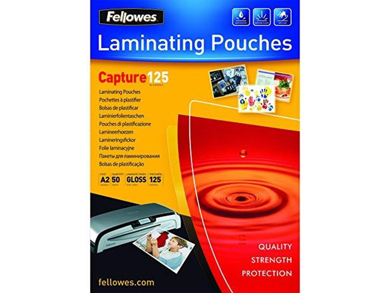 Fellowes - 50-pack - glossy - A2 - lamination pouches