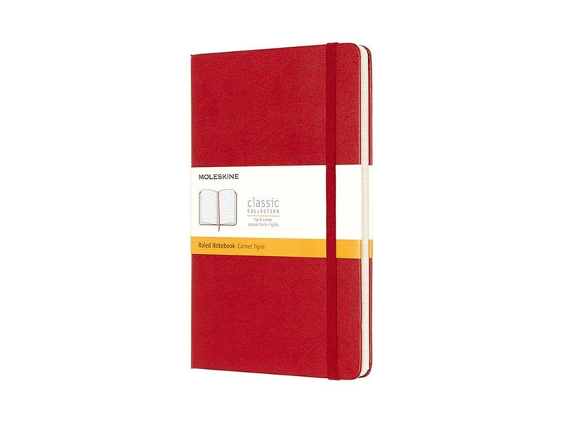 Moleskine Classic Hard Linjerad Large Rød