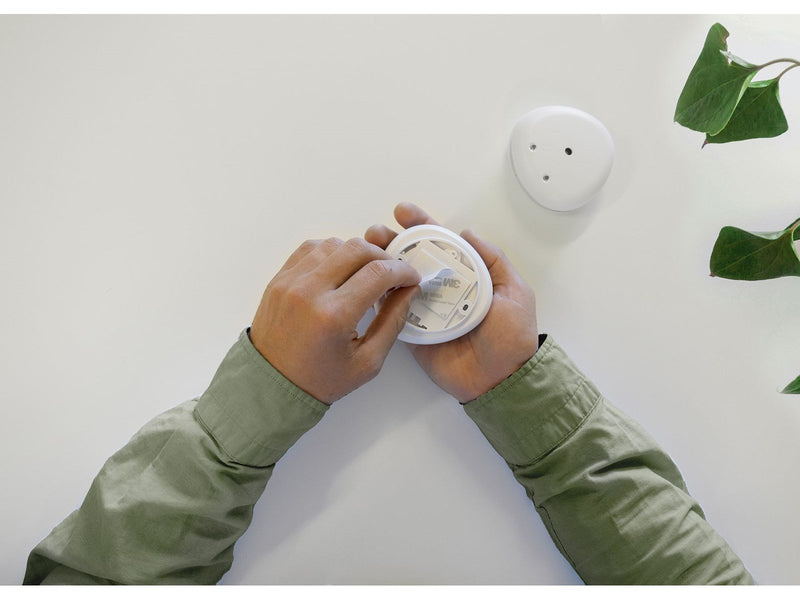 Housegard Pebble Link wireless, series-connected smoke alarm, incl. 10-year battery, 2-pack