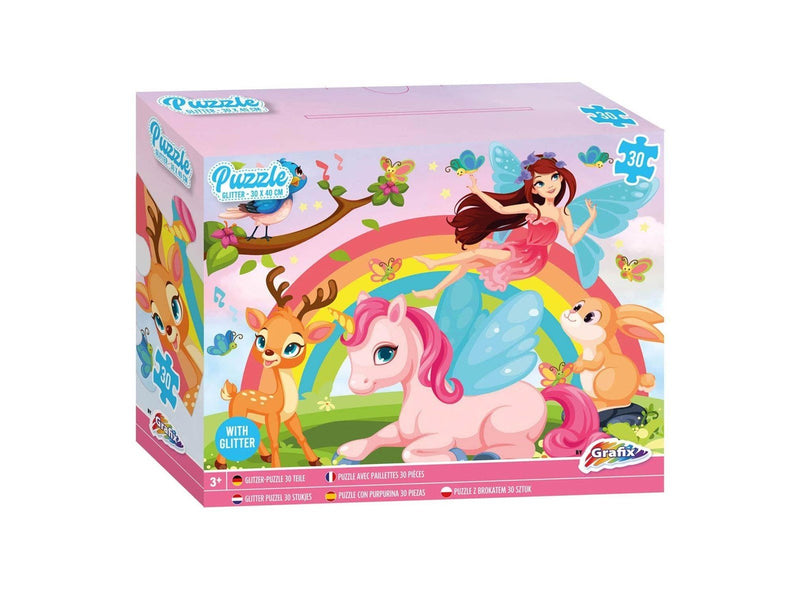 Grafix Glitter Puzzle Unicorn 30pcs. Assorted Boden