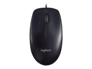 Logitech M90 Maus, dunkelgrau (kabelgebunden)