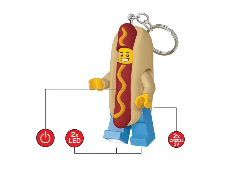Euromic LEGO Classic HOT DOG MAN Key Light: key chain with