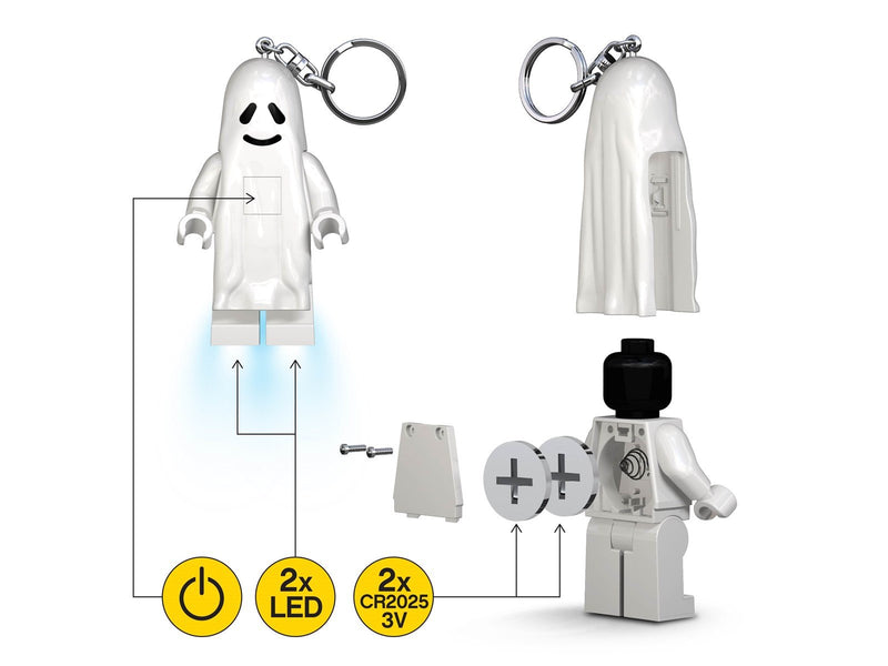 Euromic LEGO Classic GHOST Key Light: key chain with LED l