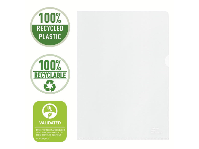 Esselte Sichthülle 100% recycelt A4