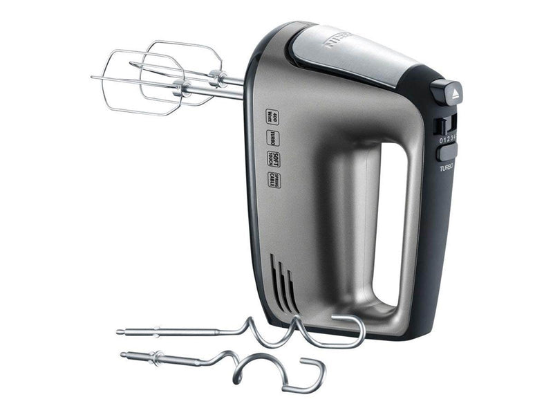 SEVERIN Handmixer HM 3832 - hand mixer - grey metallic/black/stainless steel - 400 W