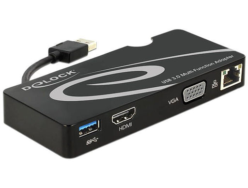 DeLOCK USB 3.0 Adapter zu HDMI / VGA + Gigabit LAN