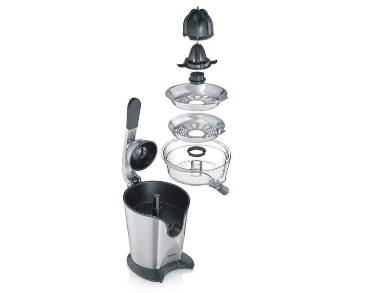 SEVERIN CP 3544 - citrus press - brushed stainless steel/black