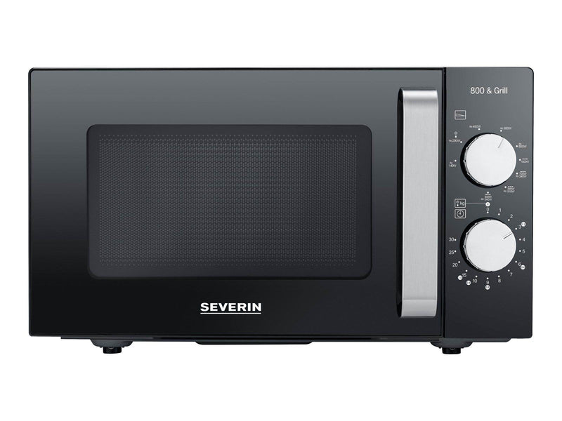 SEVERIN MW 7762 - microwave oven with grill - freestanding - black/stainless steel