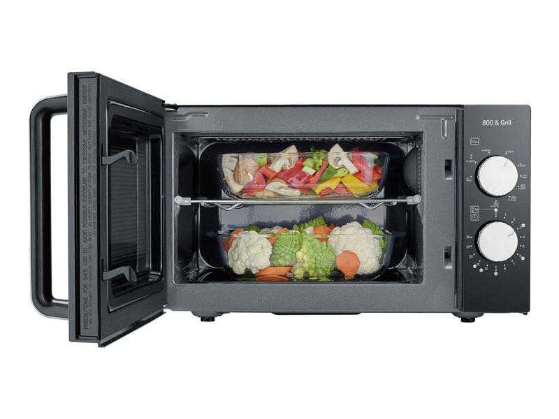 SEVERIN MW 7762 - microwave oven with grill - freestanding - black/stainless steel