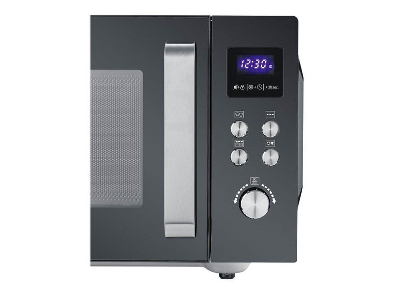SEVERIN MW 7763 - microwave oven with grill - freestanding - black/stainless steel