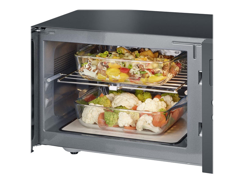 SEVERIN MW 7763 - microwave oven with grill - freestanding - black/stainless steel