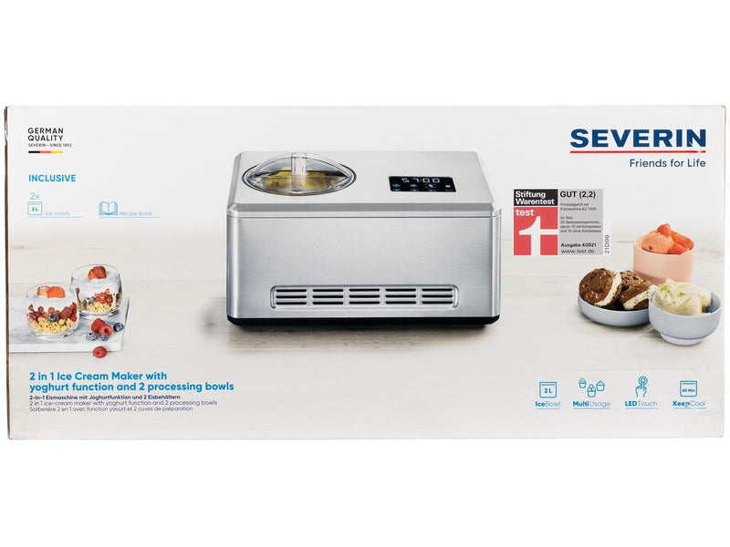 SEVERIN Eismaschine EZ 7406 - ice cream maker - brushed stainless steel