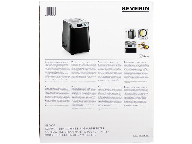 SEVERIN Eismaschine EZ 7407 - ice cream maker - matt black
