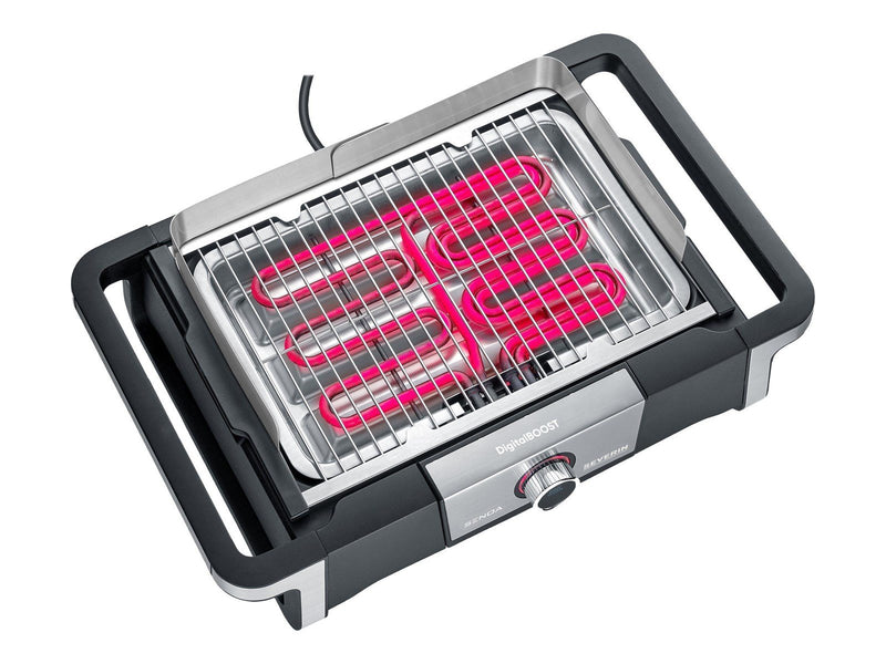 SEVERIN PG 8114 SENOA DigitalBOOST - barbeque grill - black / silver