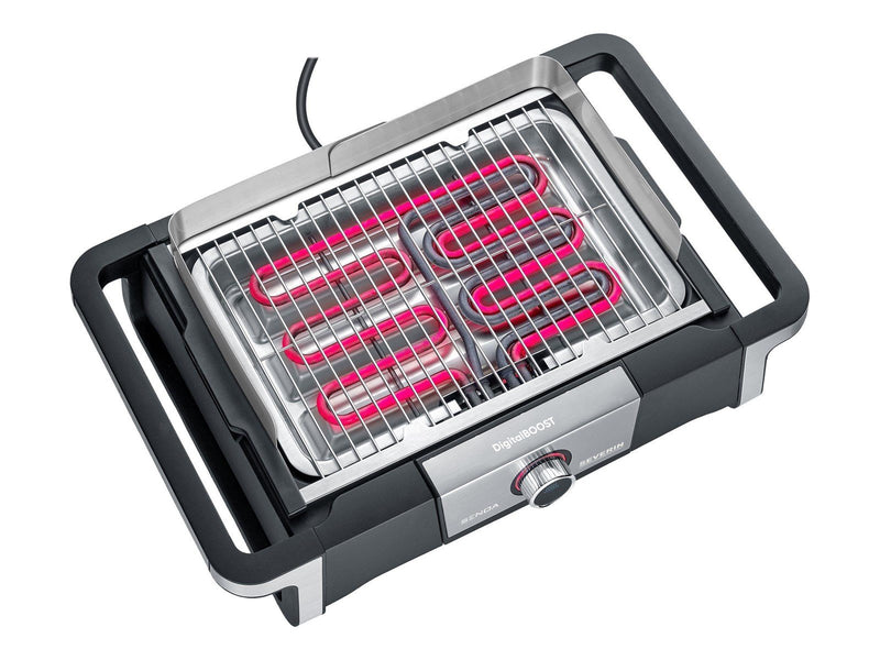 SEVERIN PG 8114 SENOA DigitalBOOST - barbeque grill - black / silver