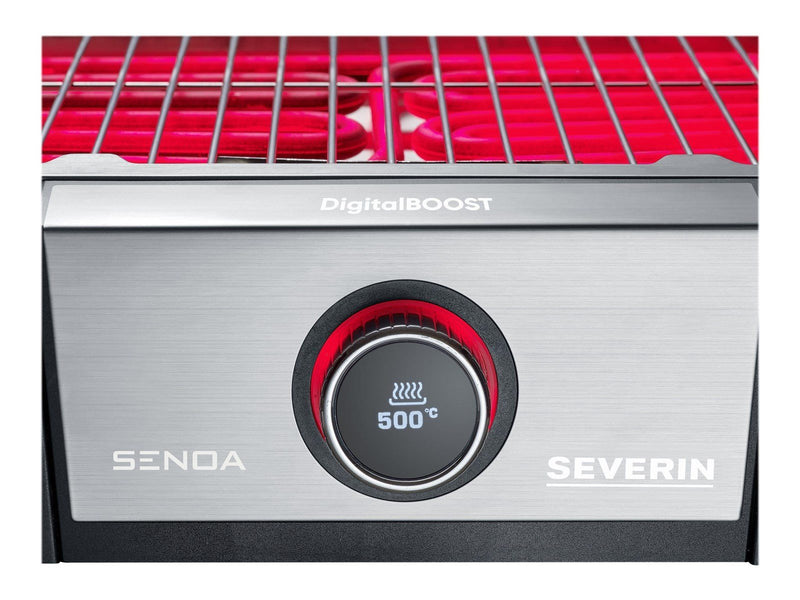 SEVERIN PG 8114 SENOA DigitalBOOST - barbeque grill - black / silver