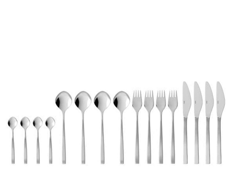Gense Cutlery set Fuga 16 pieces Matt/Glossy steel