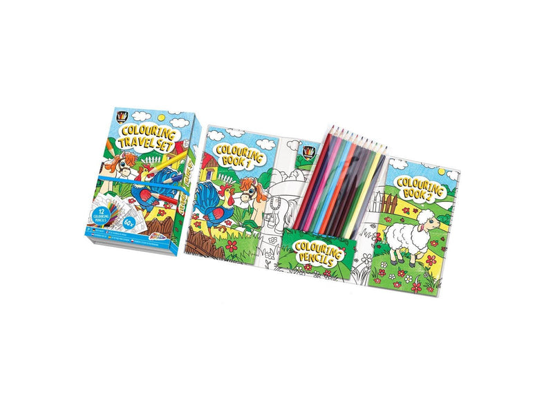 Grafix Coloring Books (2pcs) with Pencils - Unicorn and M