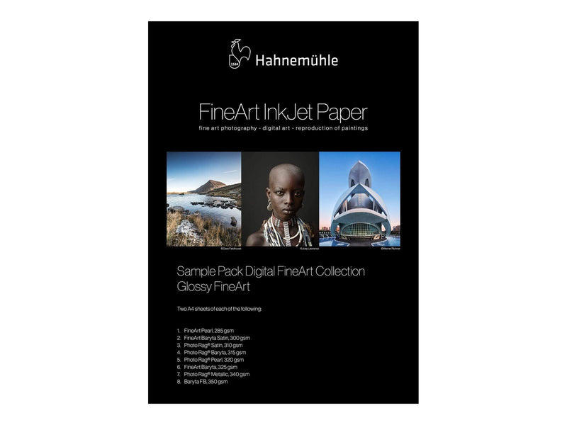 Hahnemühle Digital FineArt - paper - glossy - 12 sheet(s) - A4 (pack of 6)