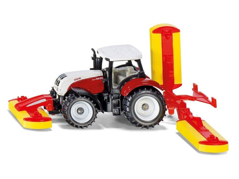 SIKU Steyr with Poettinger mower combination