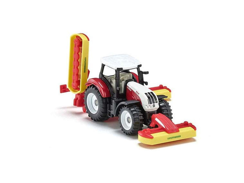 SIKU Steyr with Poettinger mower combination